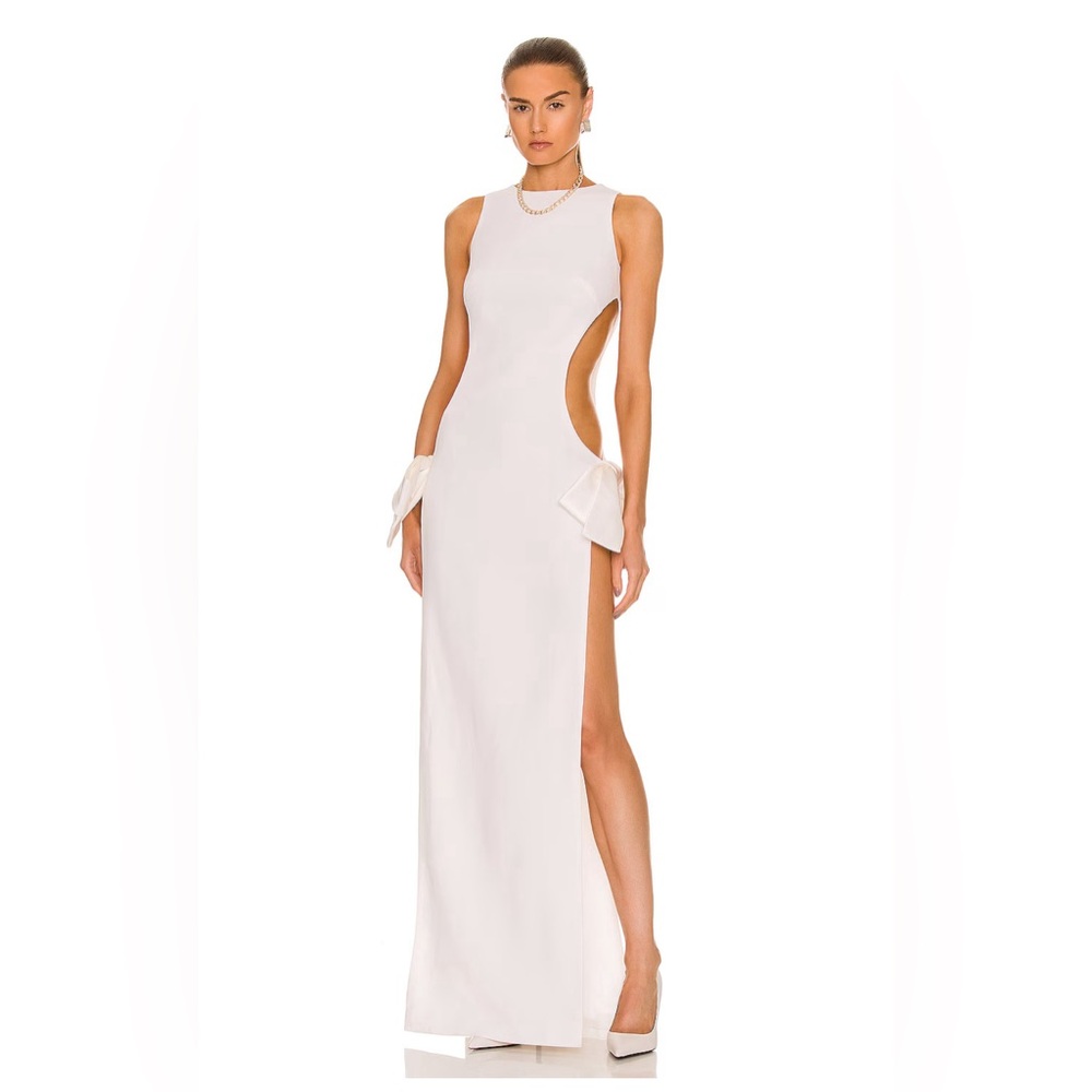 Monot cut out gown with bow - Picture 4 of 12